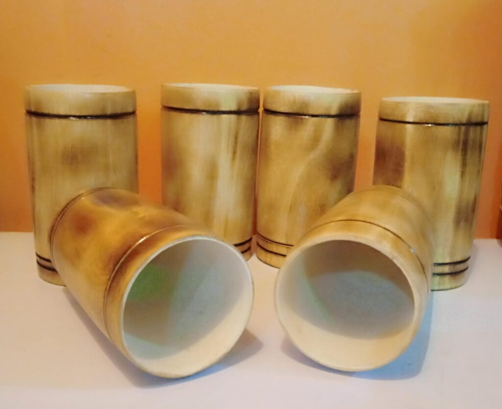 300ml wooden Tumbler 6pcs