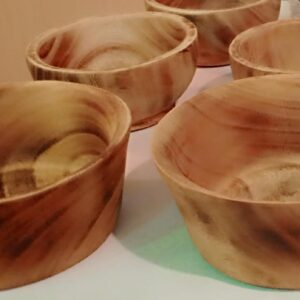 300ml wooden breakfast bowl 6pcs